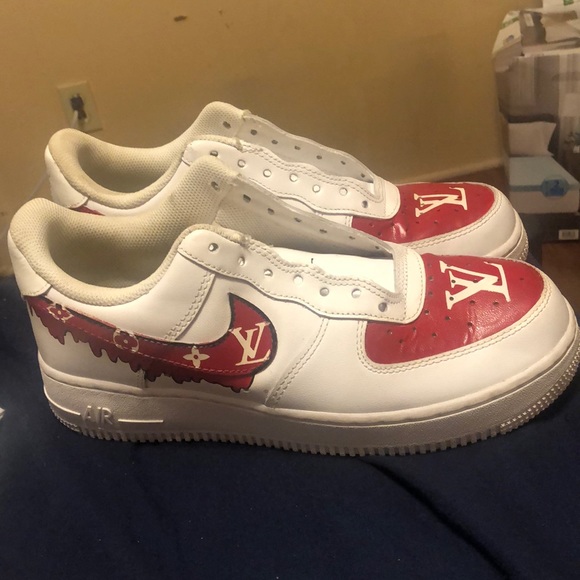 nike air force custom louis vuitton